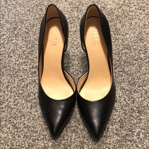 Classic, sheet black heel